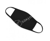 Повязка бытовая многоразовая черного цвета двухслойная состав хлопок 100%