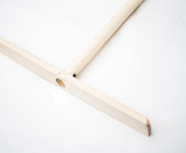 Швабра деревянная плоская усиленное основание 50см, рукоятка 1300мм