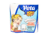 Бумага туалетная Veta Pop Art двухслойная на втулке, 100% целлюлоза 1*4 рулона