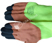 Перчатки акриловые со вспен. латекс. покр.3/4 ноготки, двойное погружение
