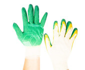 Перчатки х/б 13 кл. с двойным латекс. покр. без инд. упаковки Страна ввоза РФ